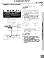 Preview for 21 page of Mitsubishi WD 6500 Owner'S Manual