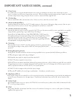 Preview for 5 page of Mitsubishi WS - 48313 Owner'S Manual