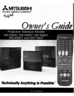 Mitsubishi WS-55857 Owner'S Manual preview