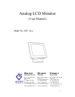 Preview for 1 page of Mitsutech MT-1 Series User Manual