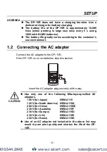 Preview for 14 page of Mitutoyo DP-1VR User Manual