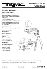 Mityvac MV4510 User Manual preview