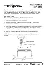 Mityvac MVA 6825 Quick Manual preview