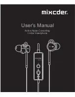 Preview for 1 page of Mixcder ANC-G5 User Manual