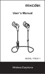 Mixcder PRO911 User Manual preview