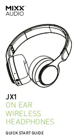 Mixx Audio JX1 Quick Start Manual предпросмотр