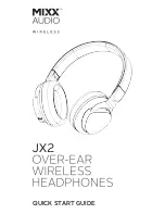 Предварительный просмотр 1 страницы Mixx Audio JX2 Quick Start Manual