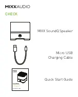 Предварительный просмотр 2 страницы Mixx Audio SOUNDQ Quick Start Manual