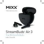 Preview for 1 page of Mixx StreamBuds Air 3 How-To Manual