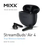 Preview for 1 page of Mixx StreamBuds Air 4 How-To Manual