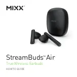 Mixx StreamBuds Air How-To Manual preview