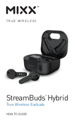 Mixx StreamBuds Hybrid How-To Manual предпросмотр