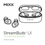 Preview for 1 page of Mixx StreamBuds LX How-To Manual