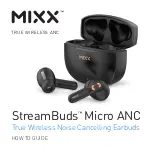 Mixx StreamBuds Micro ANC How-To Manual preview