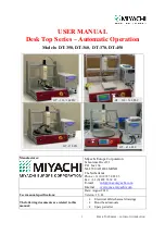 Miyachi DT-350 User Manual preview