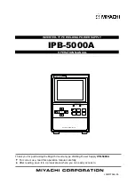 Miyachi IPB-5000A Operation Manual preview