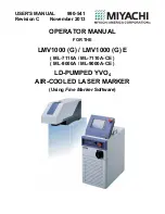 Miyachi LMV1000 User Manual preview