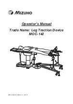 Предварительный просмотр 1 страницы Mizuho MOC-142 Operator'S Manual