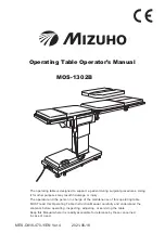 Предварительный просмотр 1 страницы Mizuho MOS-1302B Operator'S Manual