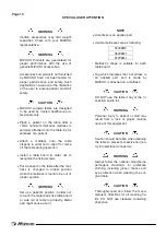 Предварительный просмотр 15 страницы Mizuho MOT-3602X Operator'S Manual