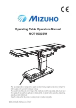 Mizuho MOT-5602BW Operator'S Manual preview