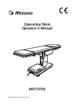 Preview for 1 page of Mizuho MOT-6702 Operator'S Manual