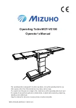 Preview for 1 page of Mizuho MOT-VE100 Operator'S Manual