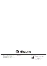 Preview for 62 page of Mizuho MOT-VS500DK Operator'S Manual