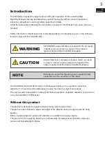 Preview for 7 page of Mizuho MOT-VS600 Operator'S Manual