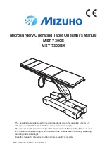 Mizuho MST-7300B Operator'S Manual предпросмотр