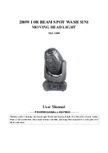 Предварительный просмотр 1 страницы MJ LED LIGHTNING MJ-1280 User Manual