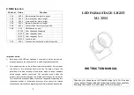 MJ LED LIGHTNING MJ-3004 Instruction Manual preview