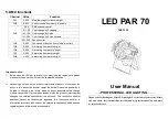 MJ LED LIGHTNING MJ-3114 User Manual preview