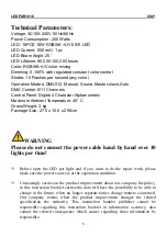 Preview for 7 page of MJ LED LIGHTNING MJ-3301B-6IN1 User Manual