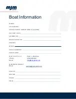 Preview for 4 page of mjm yachts 3z Manual