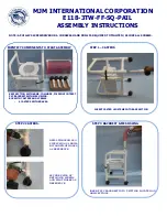 MJM E118-3TW-FF-SQ-PAIL Assembly Instructions предпросмотр