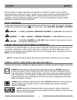 Preview for 4 page of MK Diamond Products HD-101R Owner'S Manual Operating Instruction & Parts List