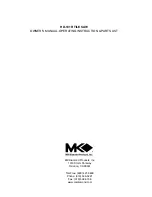 Preview for 64 page of MK Diamond Products HD-101R Owner'S Manual Operating Instruction & Parts List