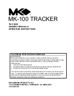 Предварительный просмотр 46 страницы MK Diamond Products MK-100 TRACKER Owner'S Manual & Operating Instructions