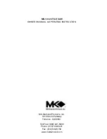 Preview for 52 page of MK Diamond Products MK-101-24 Owner'S Manual