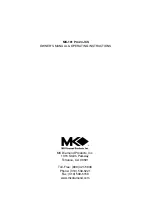 Preview for 68 page of MK Diamond Products MK-101 PRO24 Owner'S Manual