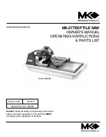 Предварительный просмотр 1 страницы MK Diamond Products MK-377EXP Owner'S Manual