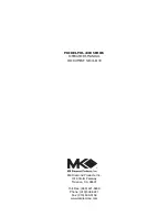 Предварительный просмотр 32 страницы MK Diamond Products MK-4018HY Operator'S Manual