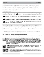 Предварительный просмотр 4 страницы MK Diamond Products MK-SDG-11 Owner'S Manual & Parts List