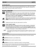 Предварительный просмотр 9 страницы MK Diamond Products MK-SDG-11 Owner'S Manual & Parts List