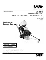 MK Diamond Products MK-X1318 Owner'S Manual And Operating Instructions preview