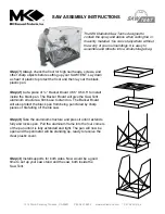 Предварительный просмотр 1 страницы MK Diamond Products SAW TENT Assembly Instructions