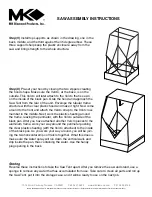 Предварительный просмотр 2 страницы MK Diamond Products SAW TENT Assembly Instructions