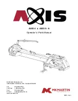 MK Martin AXIS 4 Operator'S & Parts Manual preview