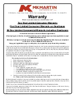 Preview for 4 page of MK Martin AXIS 4 Operator'S & Parts Manual